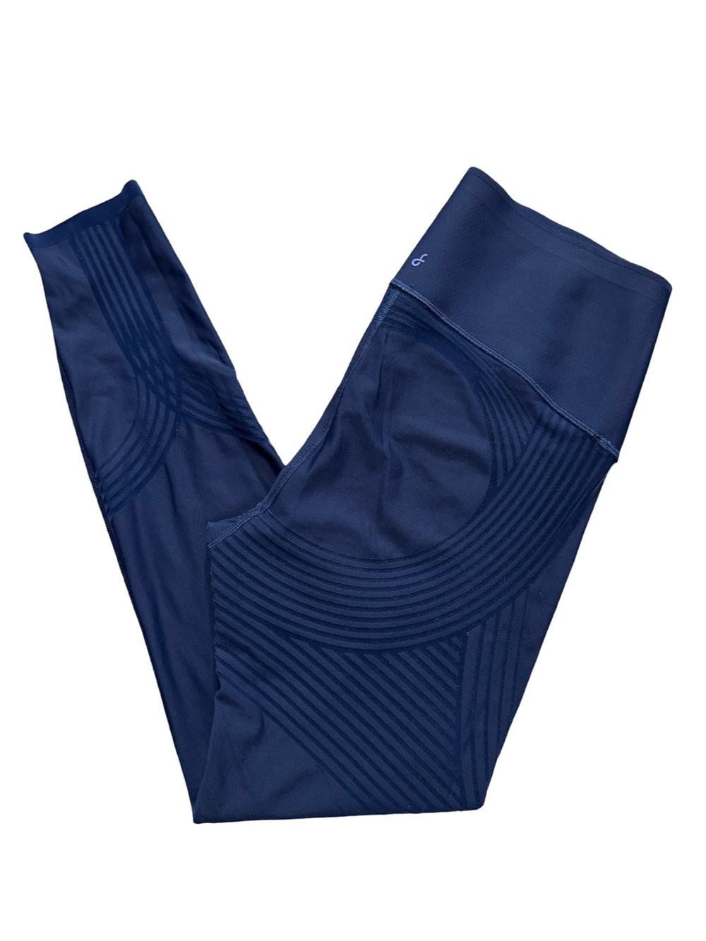 Fanka Women’s Size XL Navy Blue High-Rise Body Sculpt Reversible Leggings